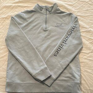 Vineyard Vines Gray 1/4 zip Sweatshirt size L 16
